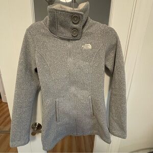 The North Face Lunabrooke Gray Fleece Jacket